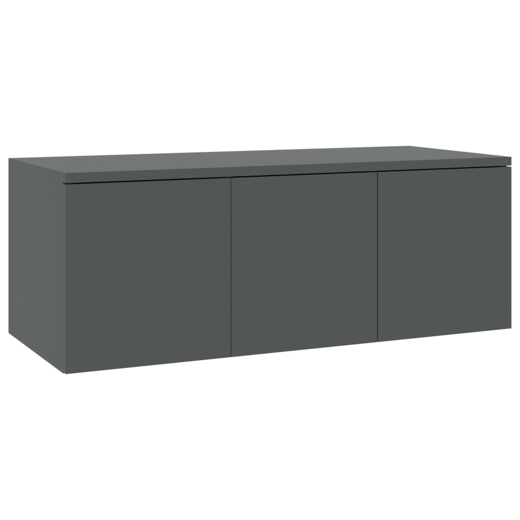 TV Cabinet Grey 80x34x30 cm Engineered Wood