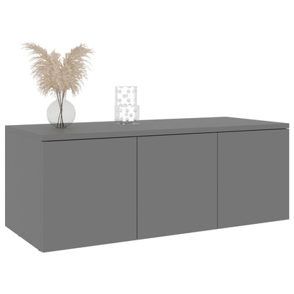 TV Cabinet Grey 80x34x30 cm Engineered Wood