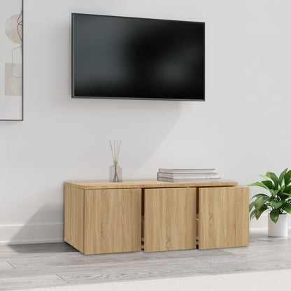 TV Cabinet Sonoma Oak 80x34x30 cm Engineered Wood