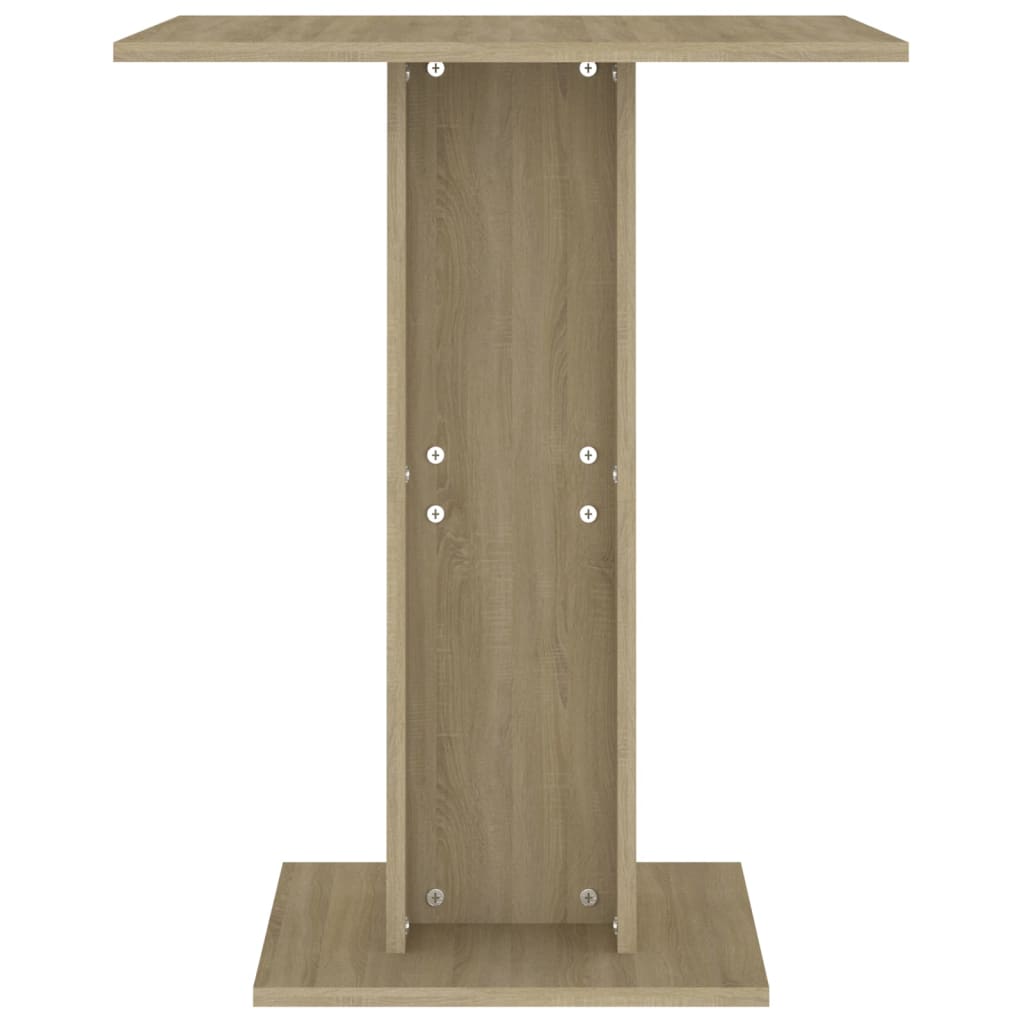 Bistro Table Sonoma Oak 60x60x75 cm Engineered Wood