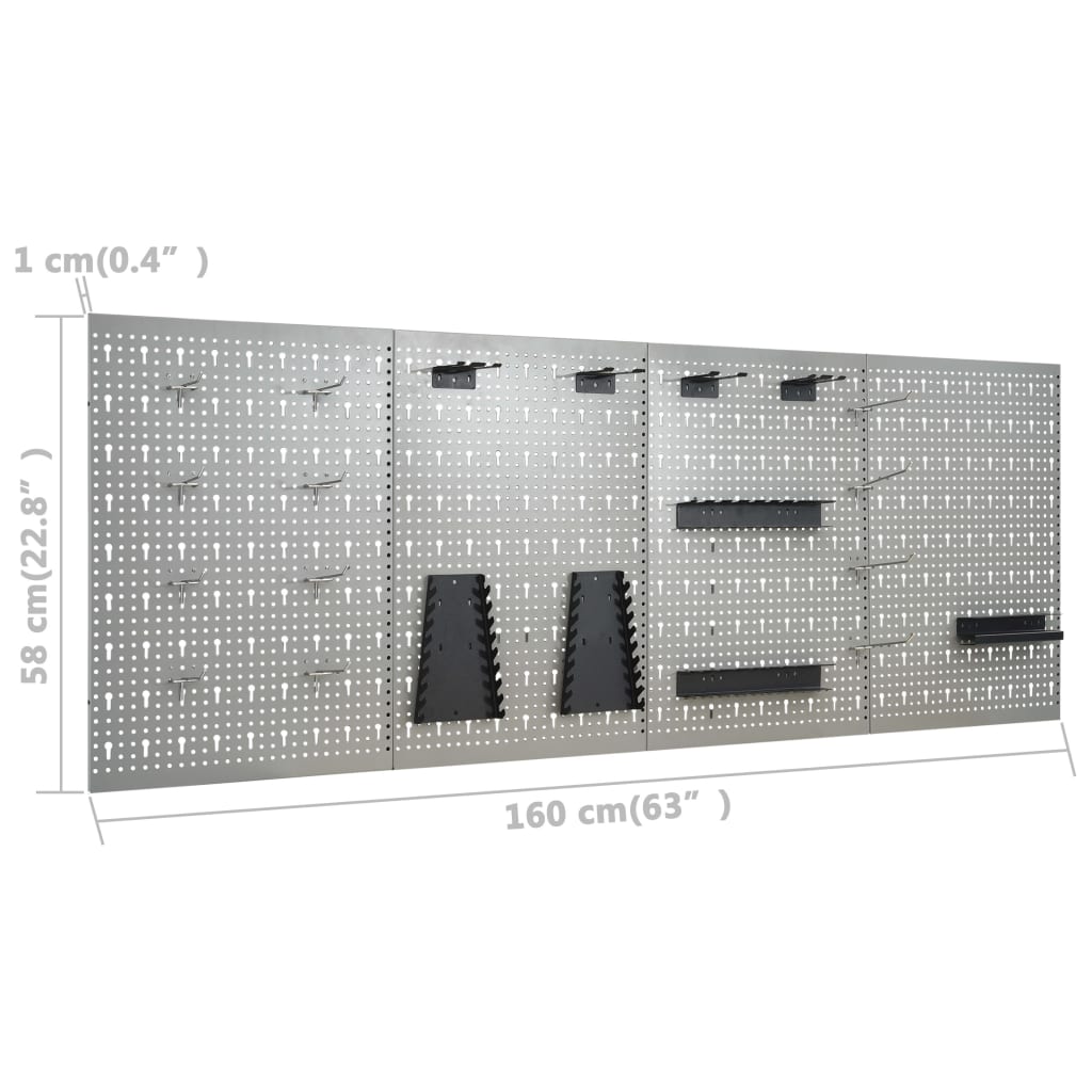 Workbench with Four Wall Panels