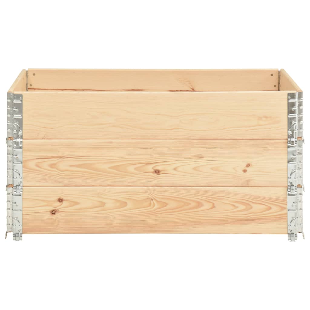 Pallet Collars 3 pcs 80x120 cm Solid Pine Wood