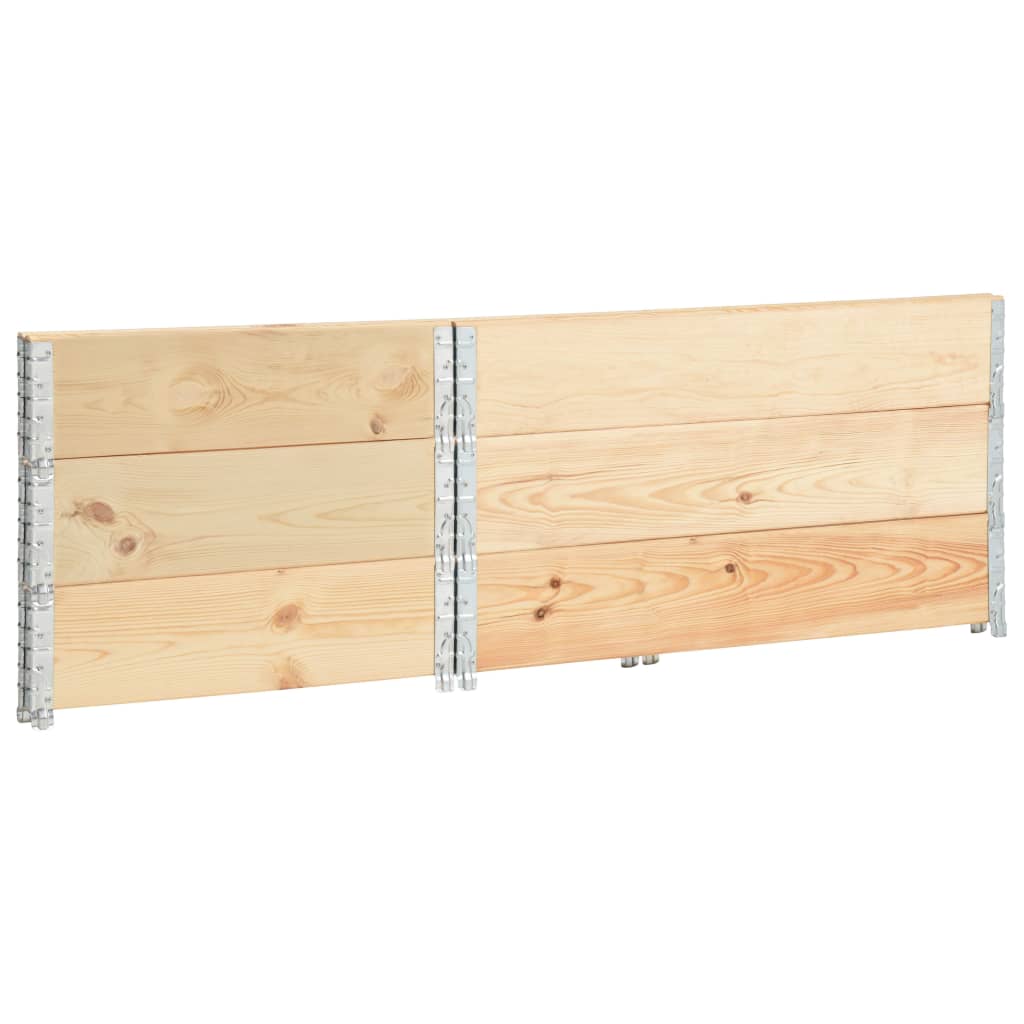 Pallet Collars 3 pcs 80x120 cm Solid Pine Wood