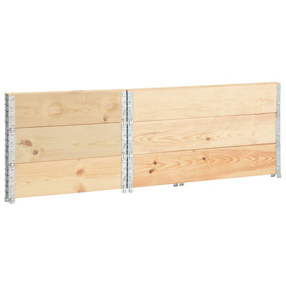 Pallet Collars 3 pcs 80x120 cm Solid Pine Wood