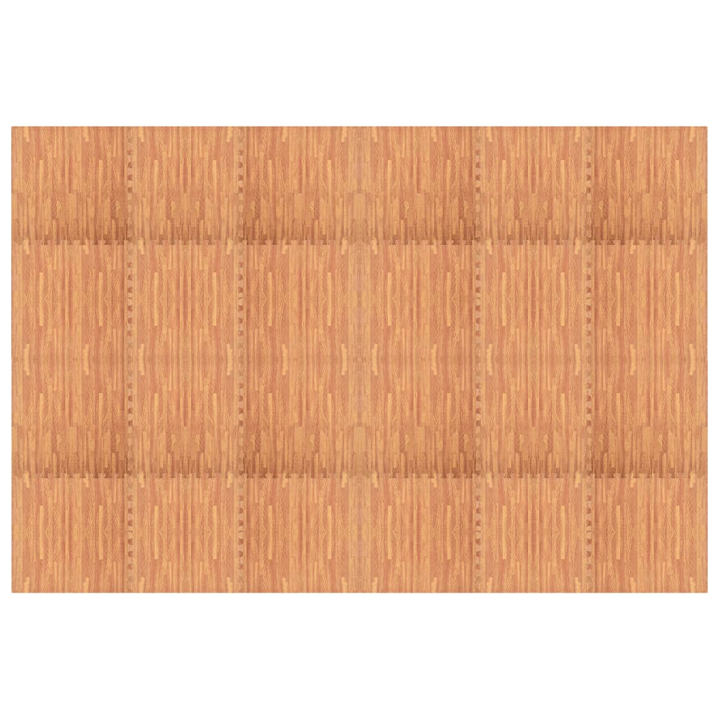 Floor Mats 24 pcs Wood Grain 8.64 ㎡ EVA Foam