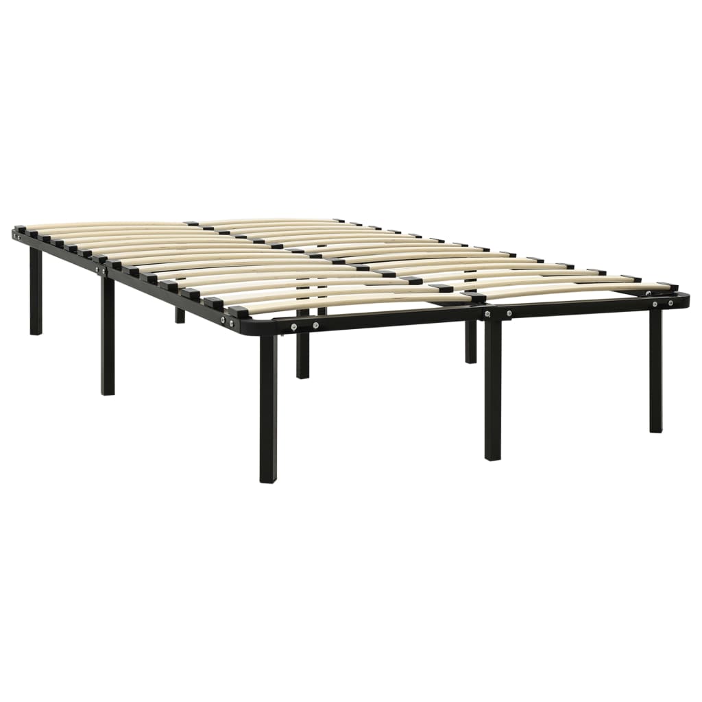 Bed Frame Black Metal 140x200 cm