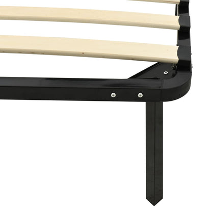 Bed Frame Black Metal 140x200 cm