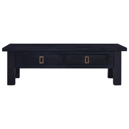 Coffee Table Light Black Coffee 100x50x30 cm Solid Mahogany Wood