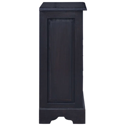 Chest of Drawers Light Black Coffee Solid Mahogany Wood