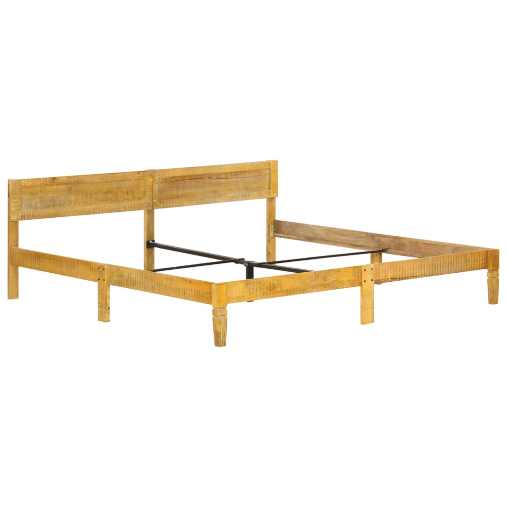 Bed Frame without Mattress Solid Mango Wood 200 cm