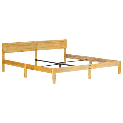 Bed Frame without Mattress Solid Mango Wood 200 cm