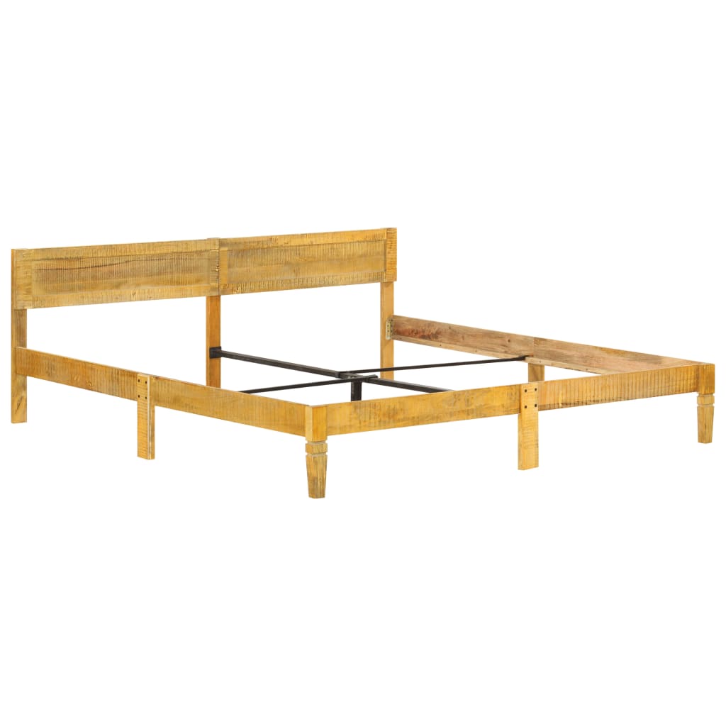 Bed Frame without Mattress Solid Mango Wood 200 cm