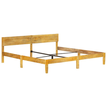 Bed Frame without Mattress Solid Mango Wood 200 cm