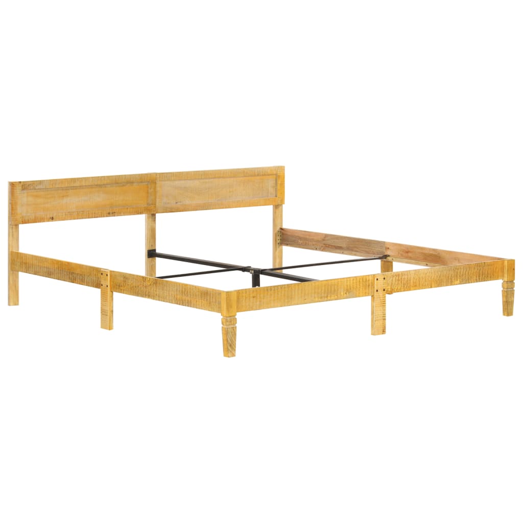 Bed Frame without Mattress Solid Mango Wood 200 cm