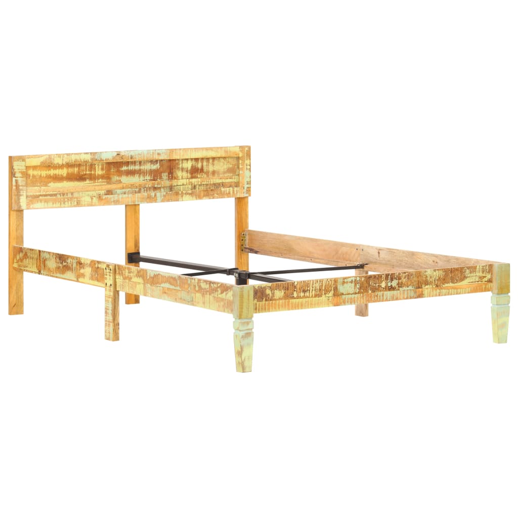 Bed Frame Solid Reclaimed Wood 120x200 cm