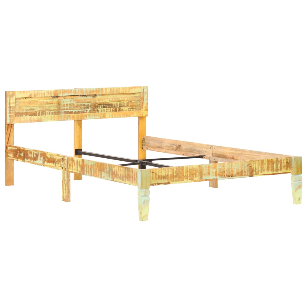 Bed Frame Solid Reclaimed Wood 120x200 cm