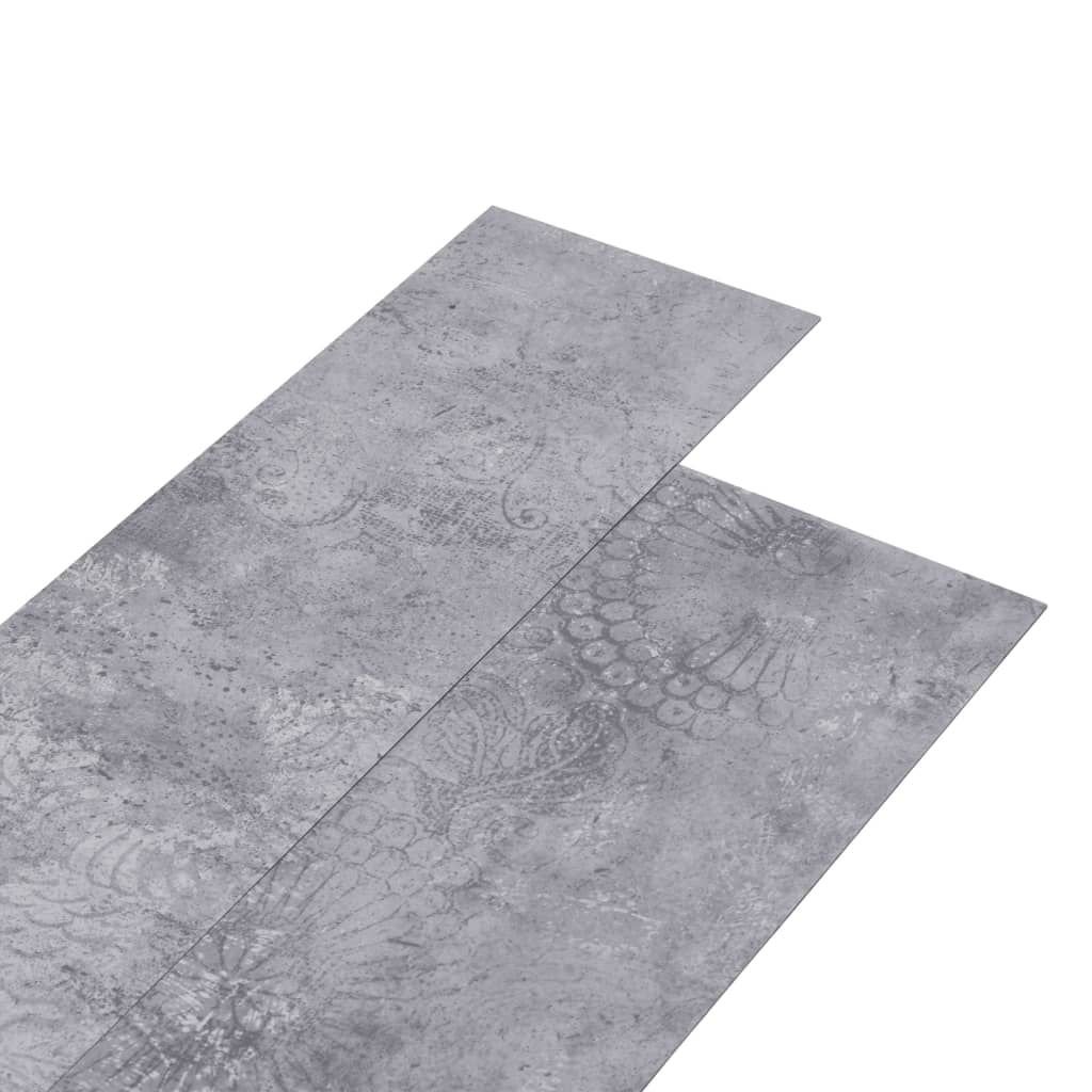 PVC Flooring Planks 4.46 m² 3 mm Self-adhesive Cement Grey