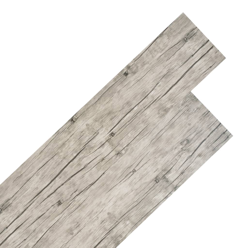 Non Self-adhesive PVC Flooring Planks 4.46 m² 3 mm Light Grey