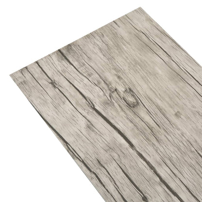 Non Self-adhesive PVC Flooring Planks 4.46 m² 3 mm Light Grey