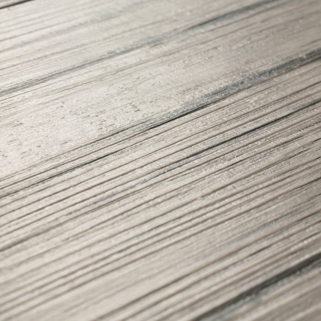 Non Self-adhesive PVC Flooring Planks 4.46 m² 3 mm Light Grey