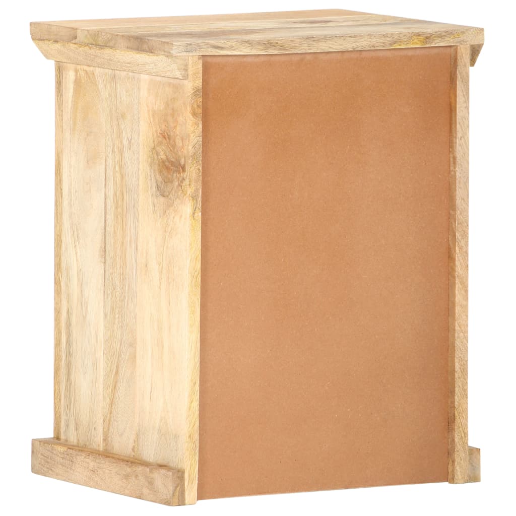 Bedside Cabinet with Door 40x30x50 cm Solid Mango Wood