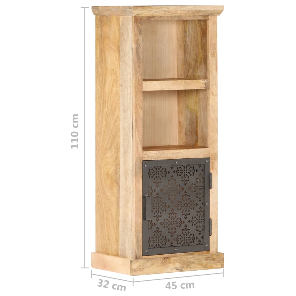 Highboard with Door 45x32x110 cm Solid Mango Wood