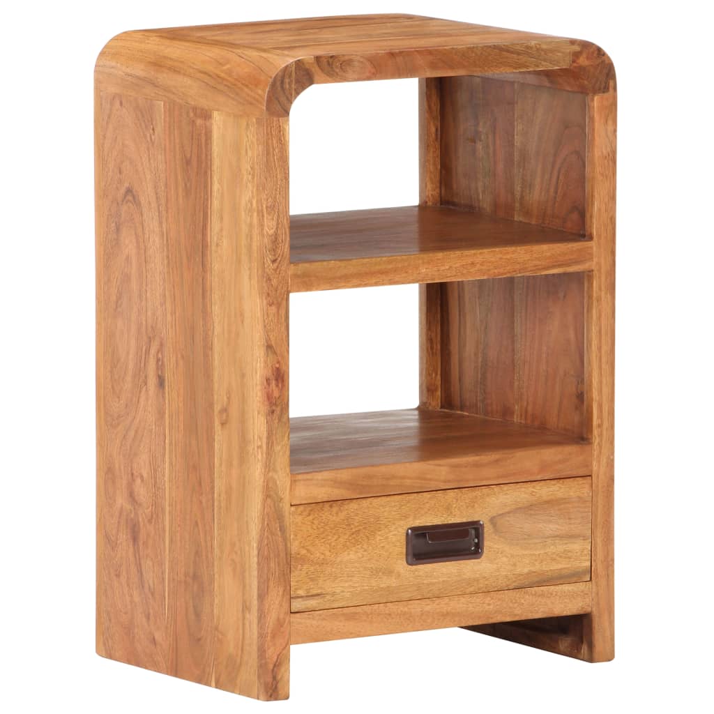 Bedside Table 40x30x60 cm Solid Acacia Wood Honey Finish