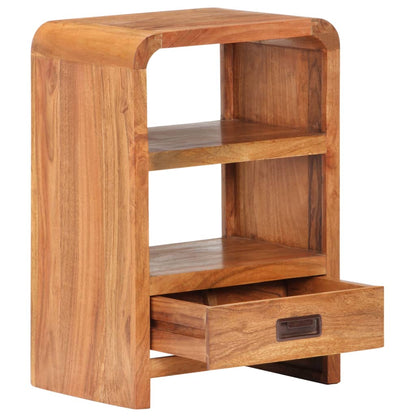 Bedside Table 40x30x60 cm Solid Acacia Wood Honey Finish