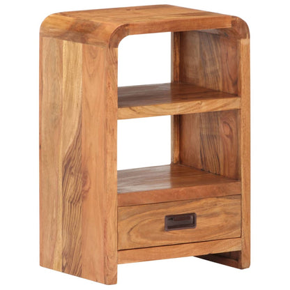 Bedside Table 40x30x60 cm Solid Acacia Wood Honey Finish