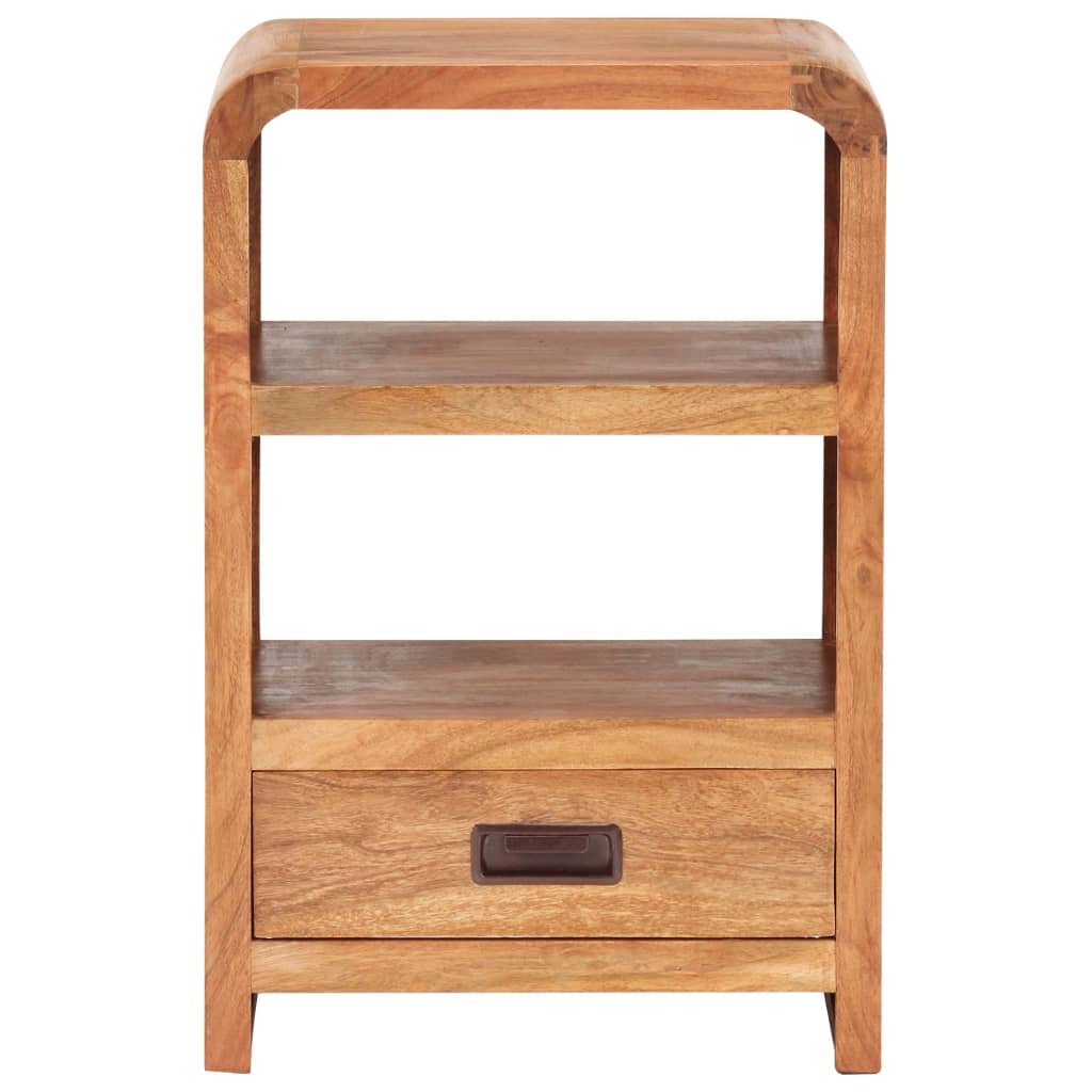 Bedside Table 40x30x60 cm Solid Acacia Wood Honey Finish