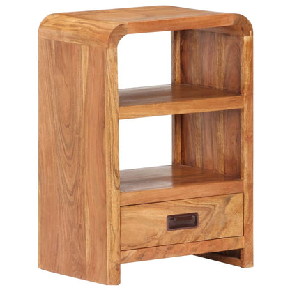 Bedside Table 40x30x60 cm Solid Acacia Wood Honey Finish