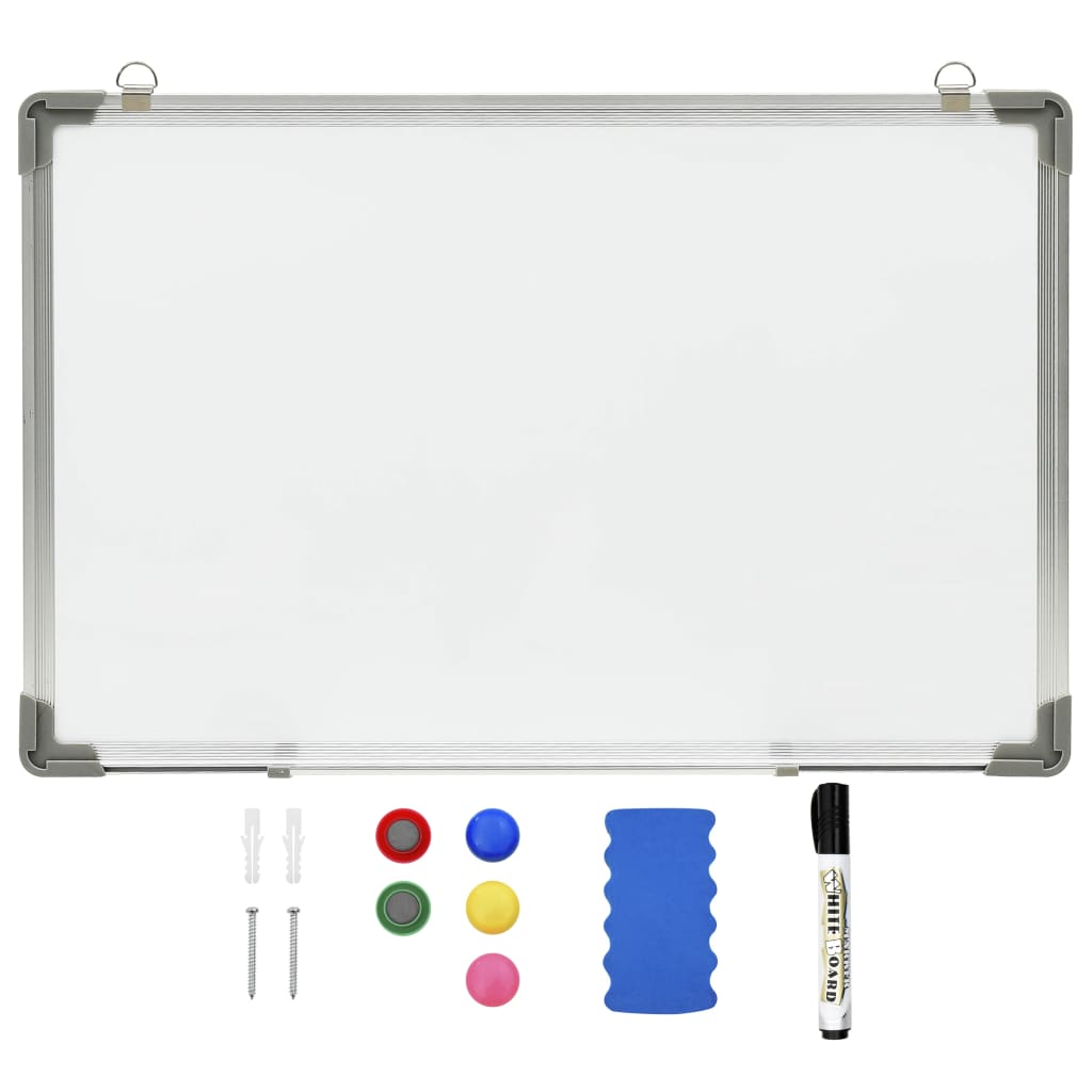 Magnetic Dry-erase Whiteboard White 50x35 cm Steel