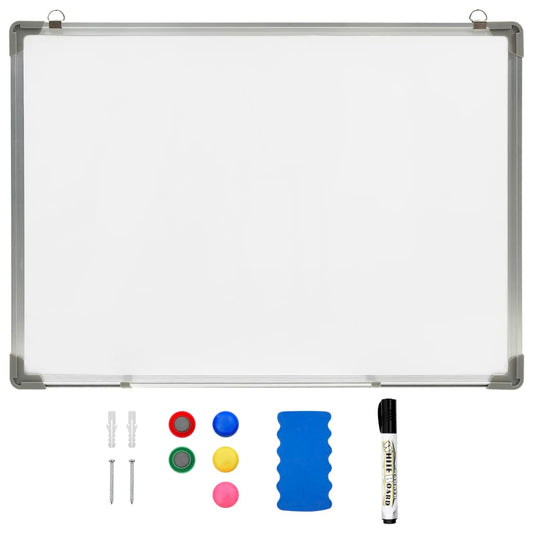 Magnetic Dry-erase Whiteboard White 70x50 cm Steel