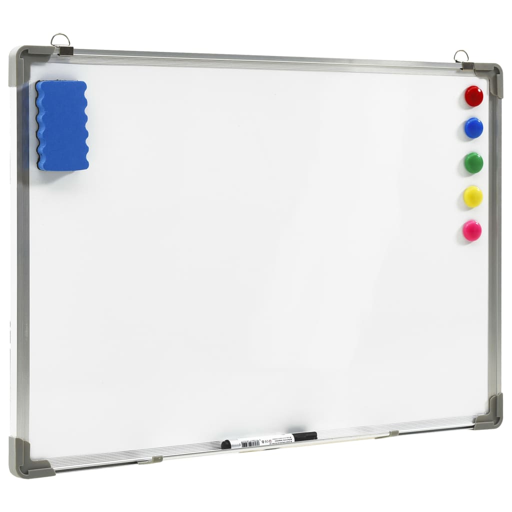 Magnetic Dry-erase Whiteboard White 70x50 cm Steel