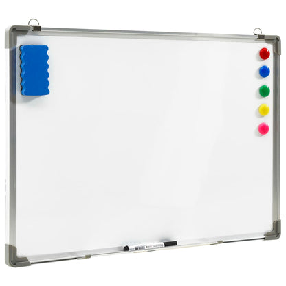 Magnetic Dry-erase Whiteboard White 70x50 cm Steel