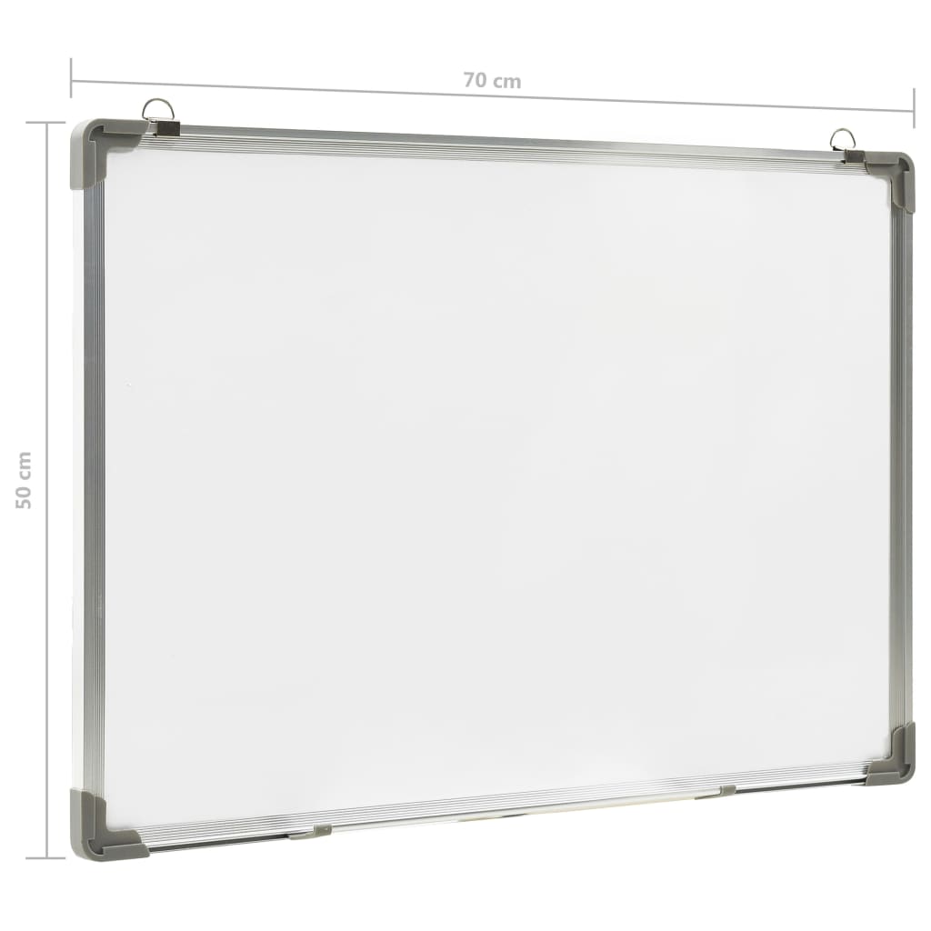 Magnetic Dry-erase Whiteboard White 70x50 cm Steel