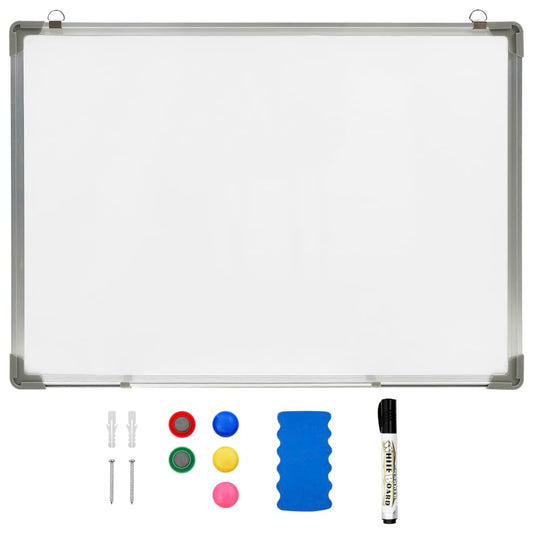 Magnetic Dry-erase Whiteboard White 90x60 cm Steel