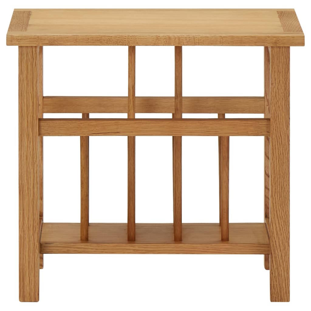 Magazine Table 45x27x42 cm Solid Oak Wood