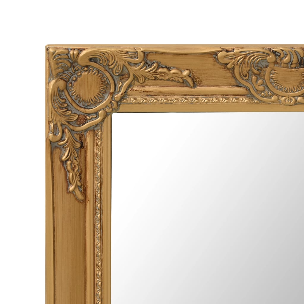 Wall Mirror Baroque Style 50x60 cm Gold