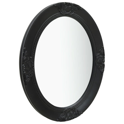 Wall Mirror Baroque Style 50x60 cm Black