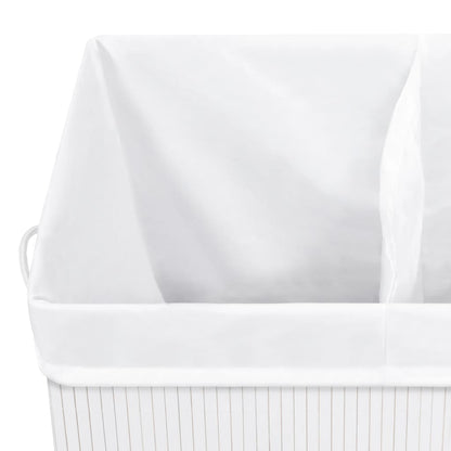 Bamboo Laundry Basket White 100 L