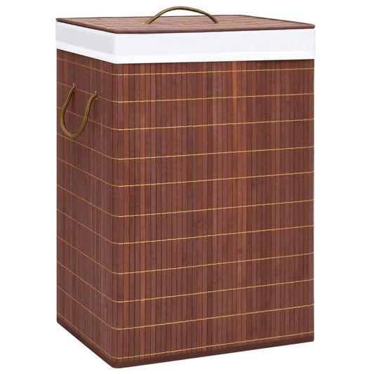 Bamboo Laundry Basket Brown 72 L