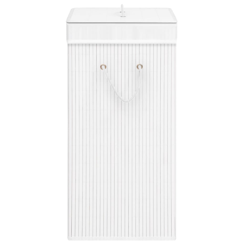 Bamboo Laundry Basket White