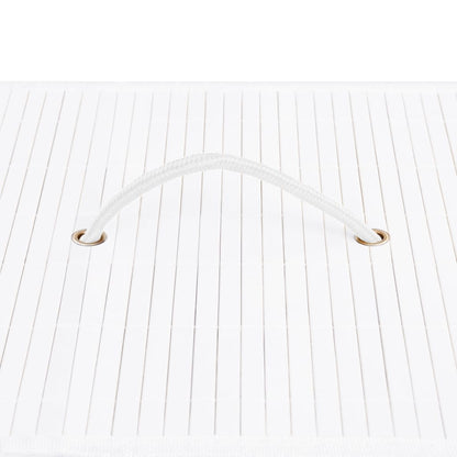 Bamboo Laundry Basket White 83 L