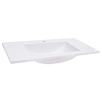 Built-in Wash Basin 750x460x130 mm SMC White