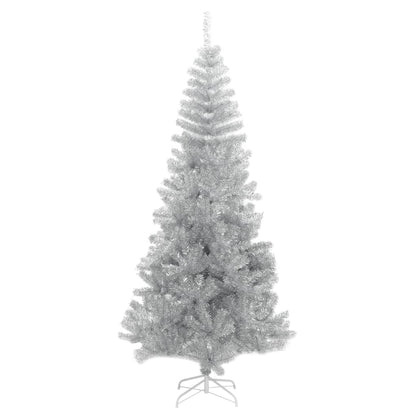 Artificial Christmas Tree with Stand Silver 210 cm PET