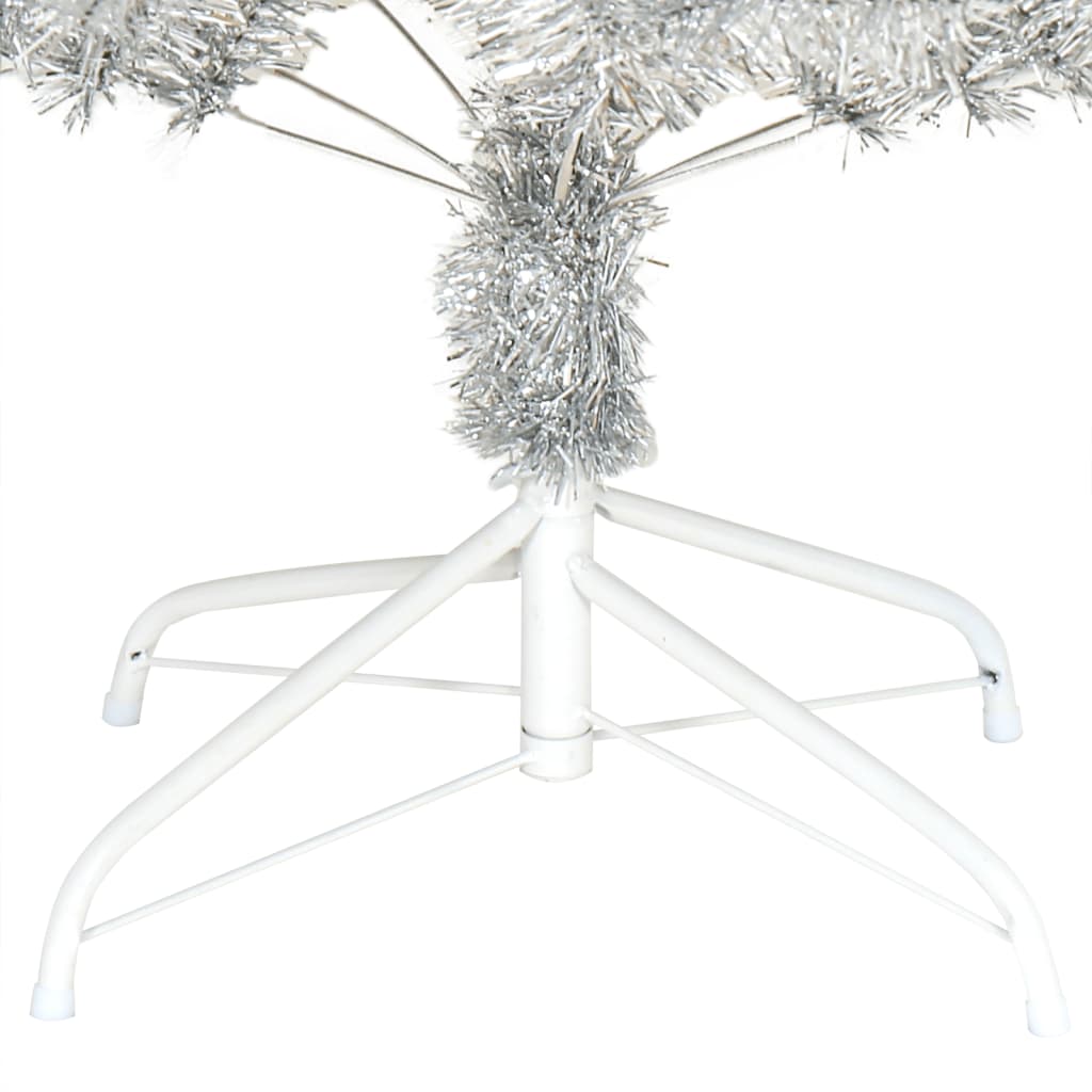 Artificial Christmas Tree with Stand Silver 210 cm PET