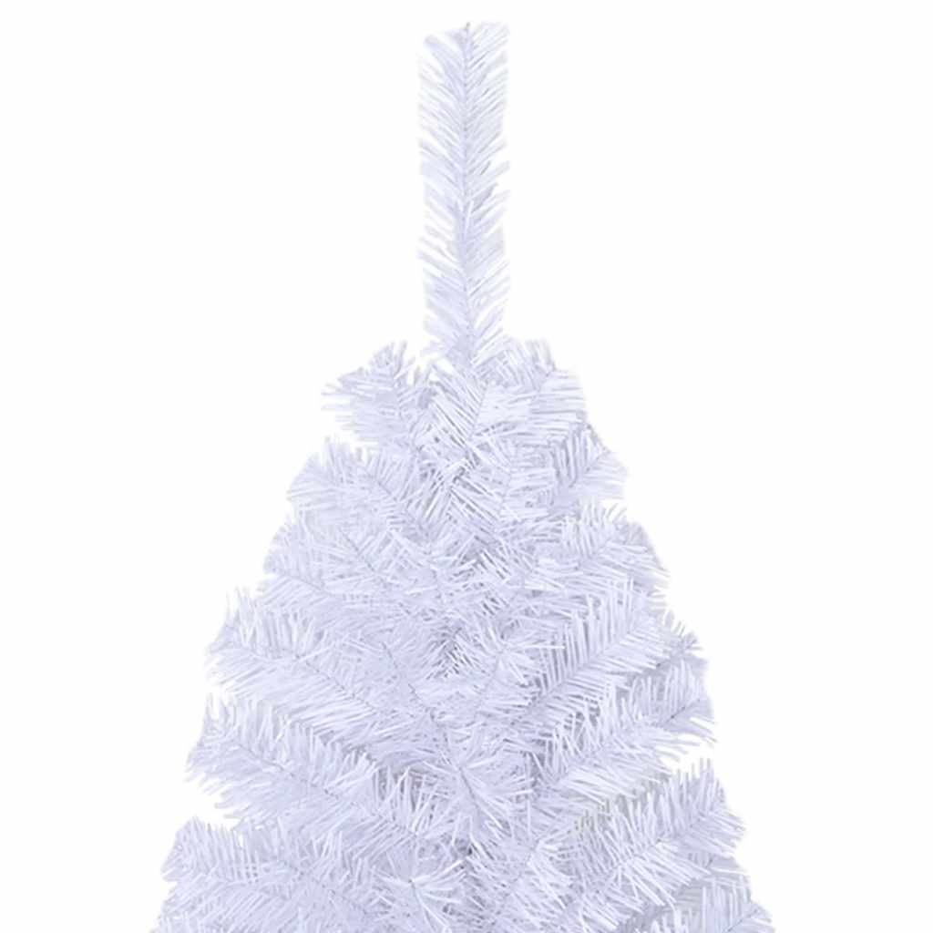 Artificial Christmas Tree with Thick Branches White 150 cm PVC