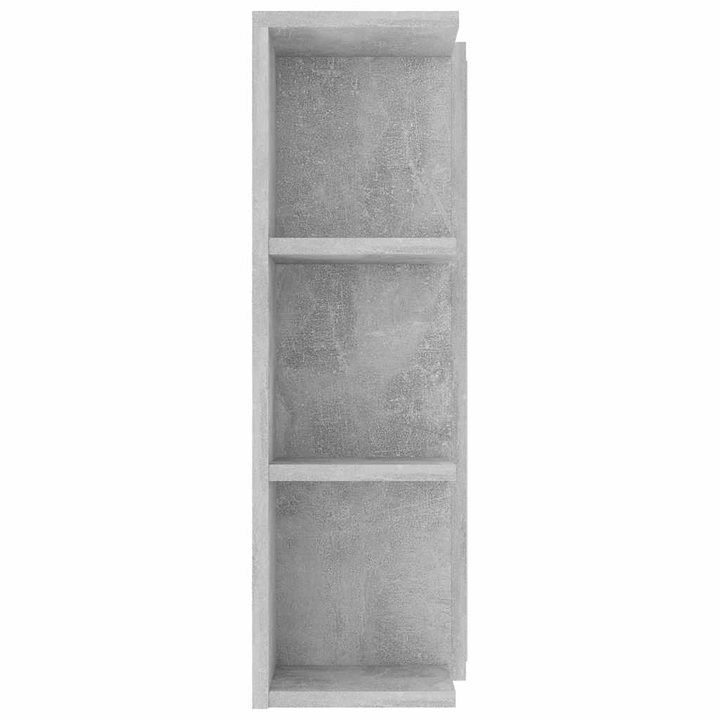 Bathroom Mirror Cabinet Concrete Grey 80x20.5x64 cm Engineered Wood