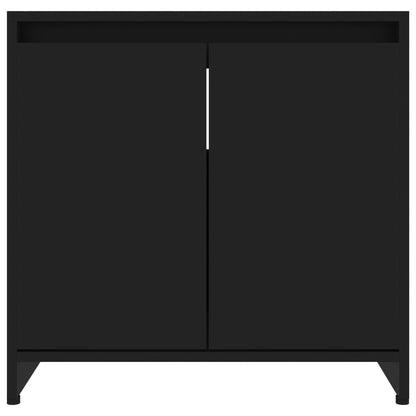 Bathroom Cabinet Black 60x33x61 cm Engineered Wood